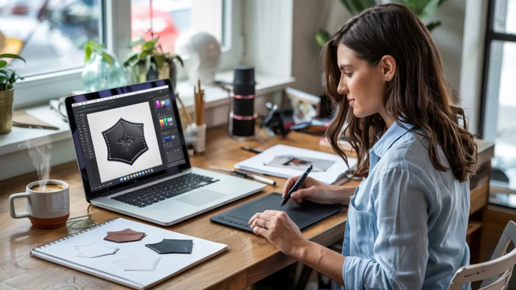 right software for design custom leather patch