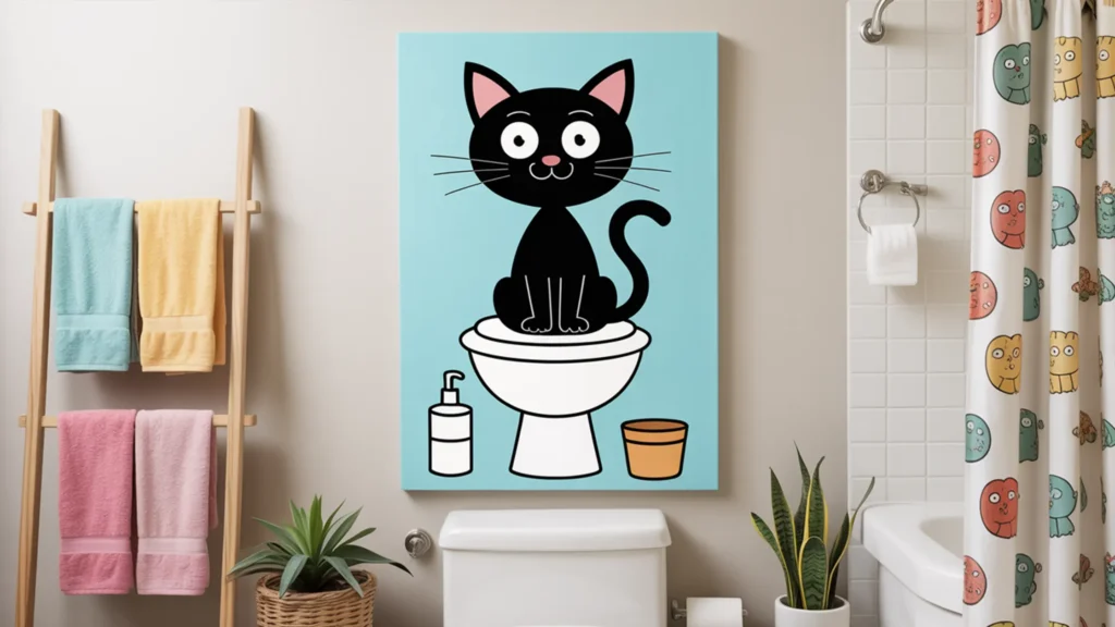 Funny Bathroom Wall Art