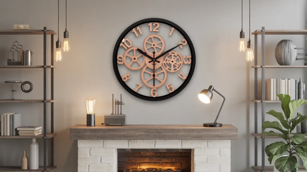 steampunk wall clock