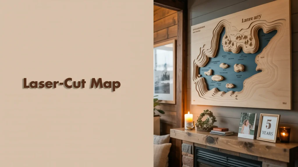 personalized wood map