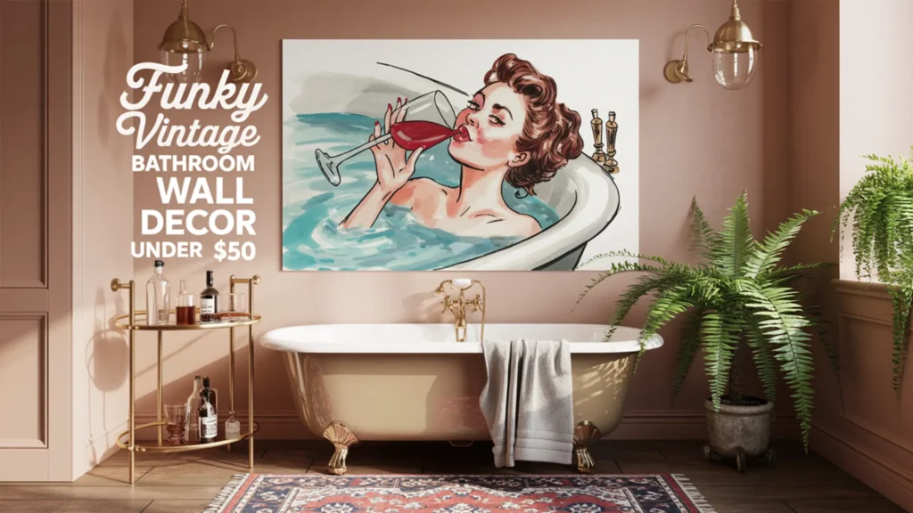 vintage bathroom sign