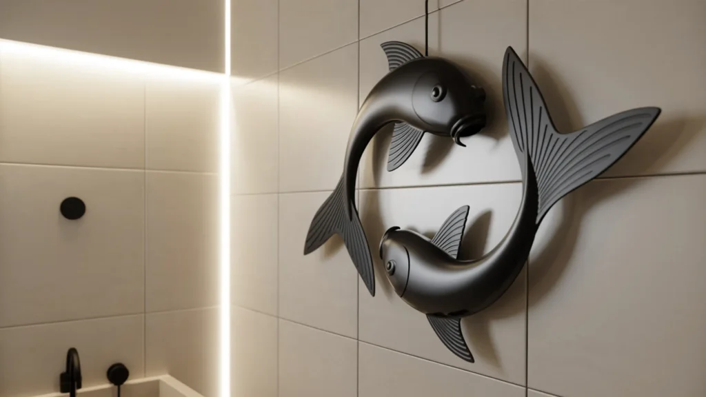 Koi Fish Metal Wall Decor