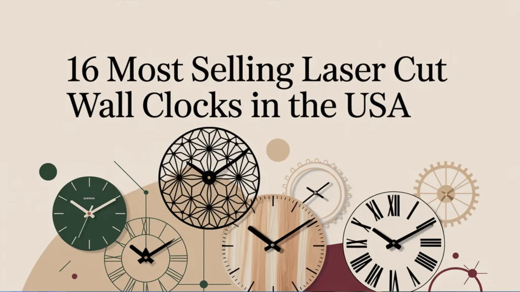 laser cut wall clock