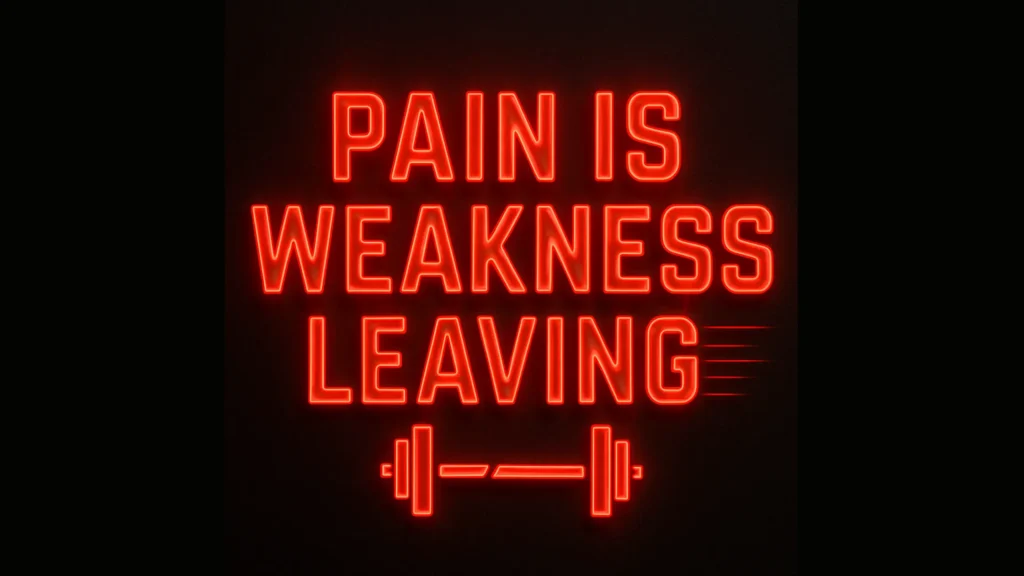 gym neon sign