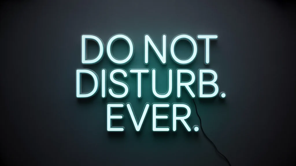 led sign for bedroom