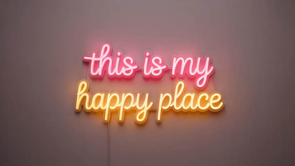 neon sign bedroom