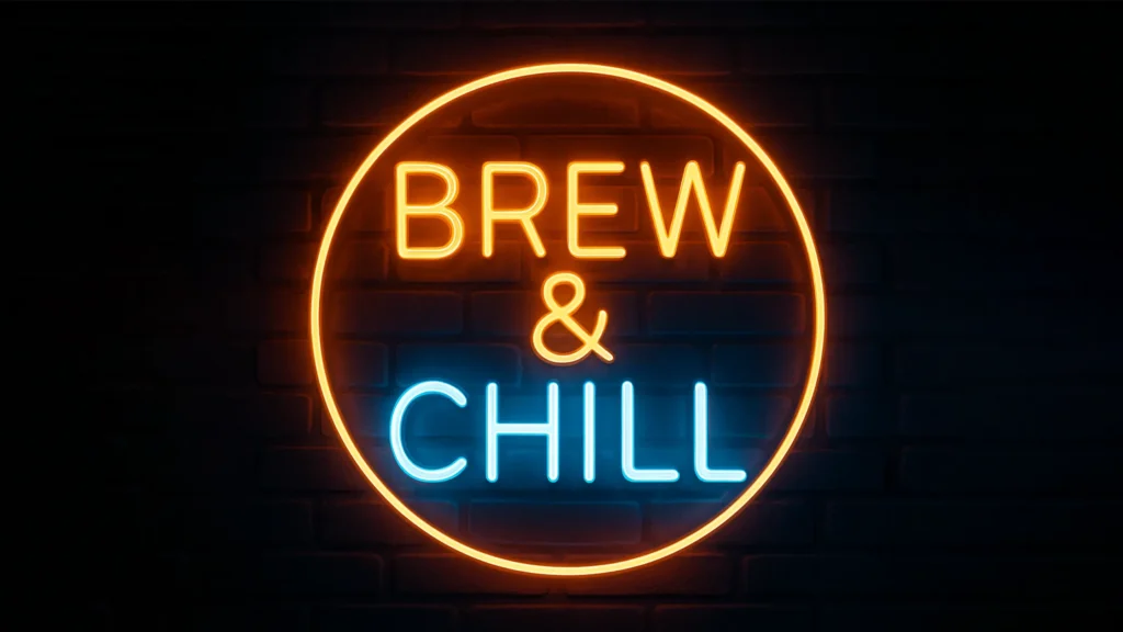 AI generated neon text