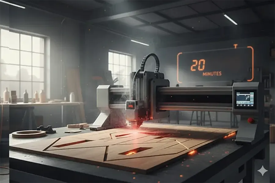 Laser Cutting 3D Model