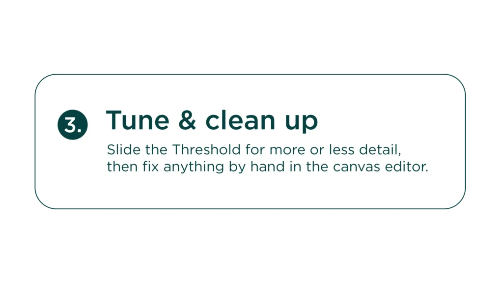 clean up engrave art