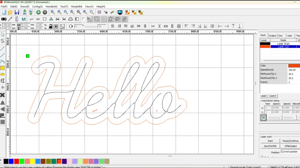 single line dxf preview